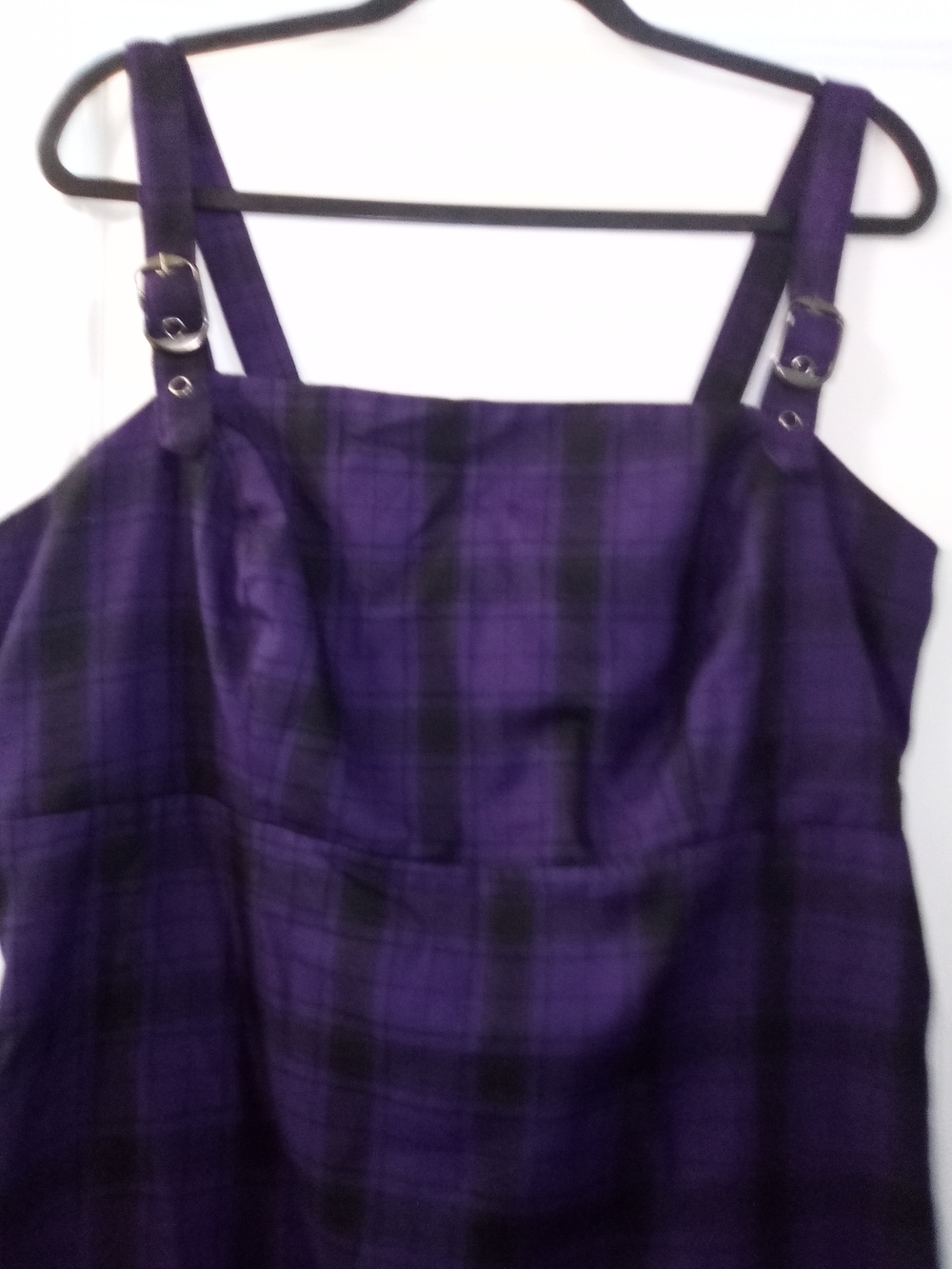 Hot Topic 90s Grunge Punk Emo Whimsigoth Dark Academia Mini Plaid Dress Size 18 - Picture 2 of 8